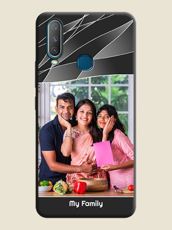 Custom Mixed Wave Lines - Photo on Space Black Soft Matte Mobile Cover - Vivo Y17