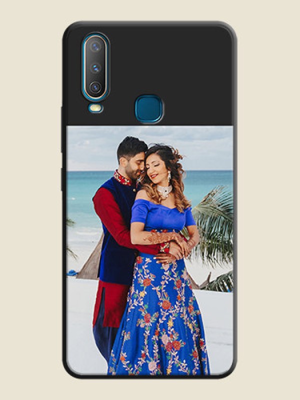 Custom Image Upload With Space Black Color On Custom Soft Matte Mobile Back Cover - Vivo Y17