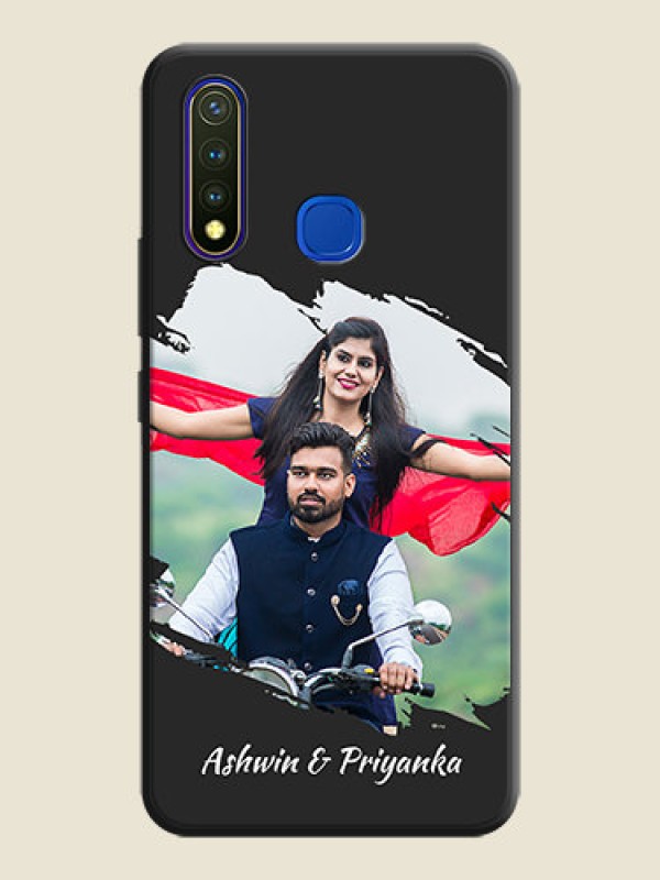 Custom Grunge Brush Strokes - Photo on Space Black Soft Matte Back Cover - Vivo Y19