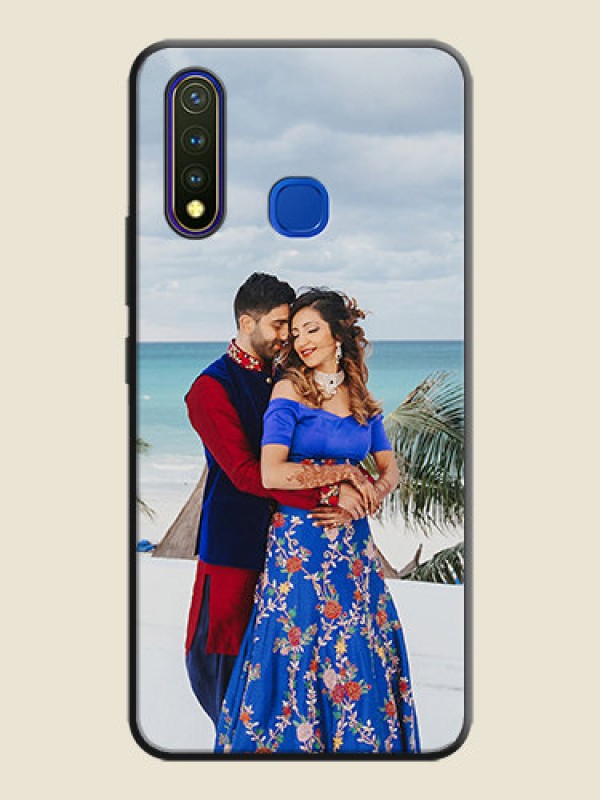 Custom Full Single Pic Upload On Space Black Personalized Soft Matte Phone Covers -Vivo Y19