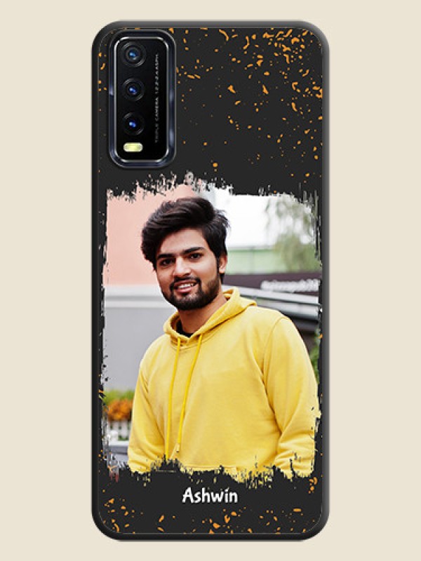 Custom Spray Free Design on Photo on Space Black Soft Matte Phone Cover - Vivo Y20