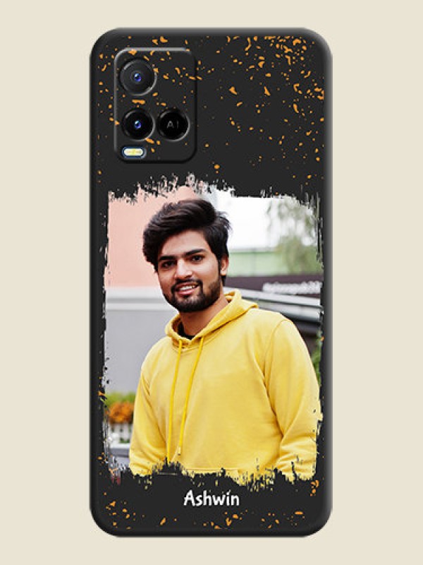 Custom Spray Free Design on Photo on Space Black Soft Matte Phone Cover - Vivo Y21A