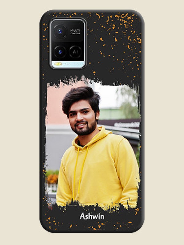 Custom Spray Free Design on Photo on Space Black Soft Matte Phone Cover - Vivo Y21e
