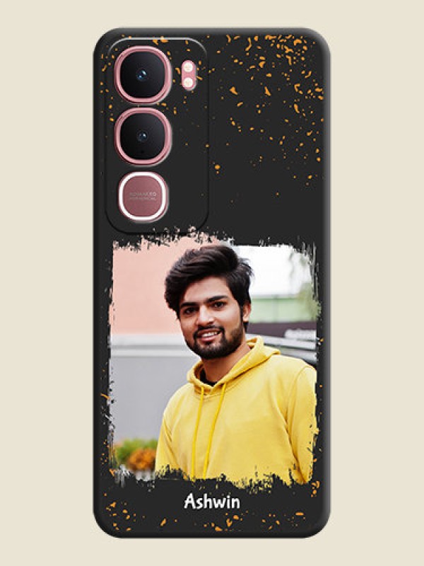 Custom Spray Free Design on Photo On Space Black Custom Soft Matte Mobile Back Cover - Vivo Y31 5G