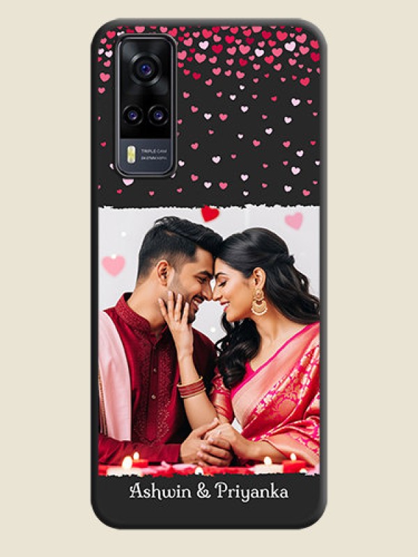 Custom Fall in Love with Your Partner  on Photo on Space Black Soft Matte Phone Cover - Vivo Y31