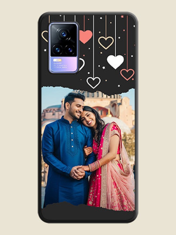 Custom Love Hangings with Splash Wave Picture on Space Black Custom Soft Matte Phone Back Cover - Vivo Y73
