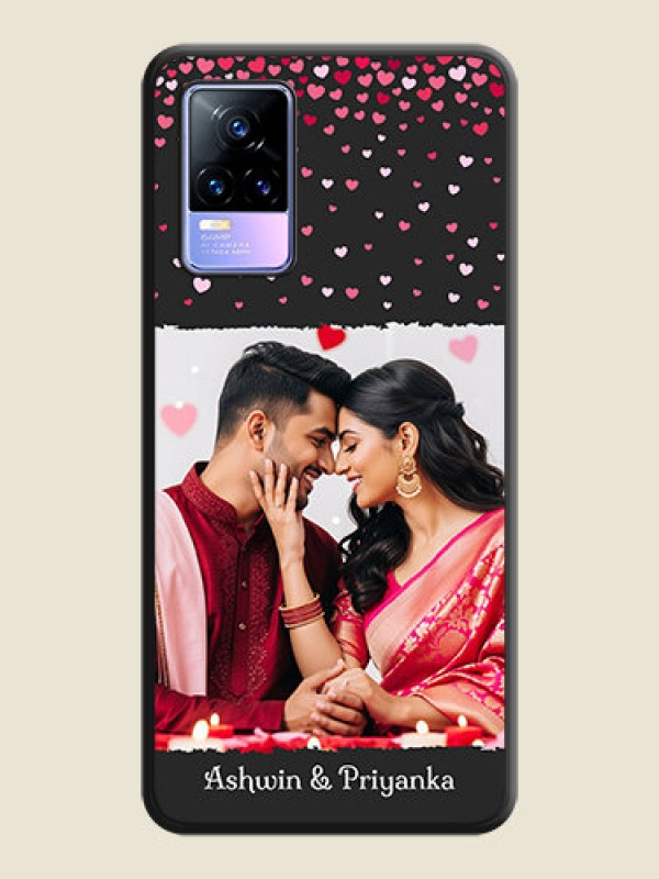 Custom Fall in Love with Your Partner on Photo on Space Black Soft Matte Phone Cover - Vivo Y73