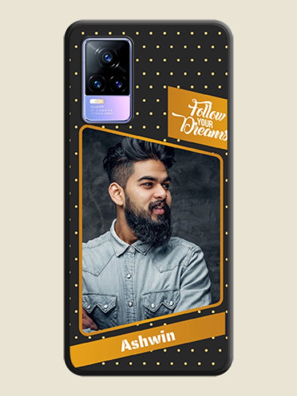 Custom Follow Your Dreams with White Dots on Space Black Custom Soft Matte Phone Cases - Vivo Y73