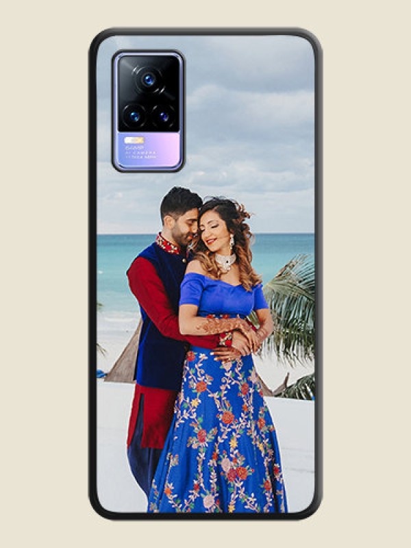 Custom Full Single Pic Upload On Space Black Personalized Soft Matte Phone Covers -Vivo Y73