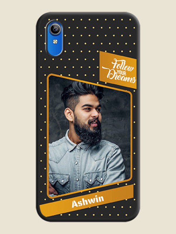 Custom Follow Your Dreams with White Dots on Space Black Custom Soft Matte Phone Cases - Vivo Y91i