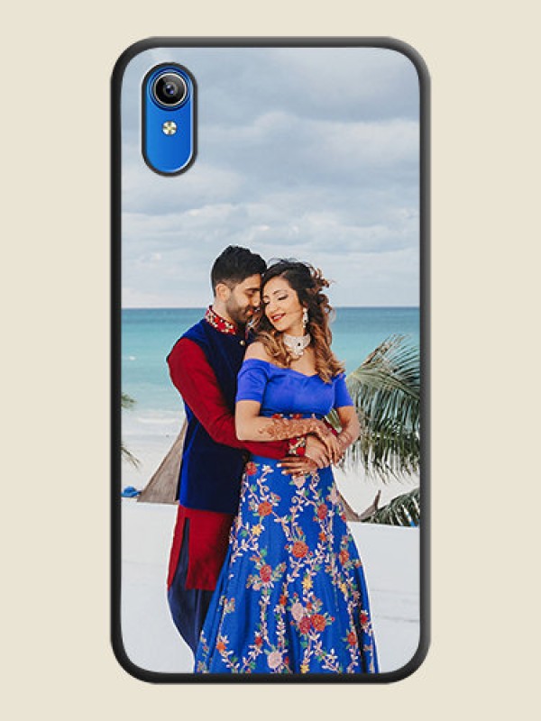 Custom Full Single Pic Upload On Space Black Personalized Soft Matte Phone Covers -Vivo Y91I