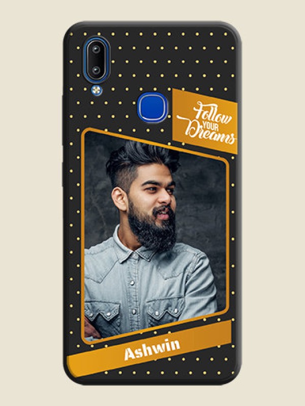 Custom Follow Your Dreams with White Dots on Space Black Custom Soft Matte Phone Cases - Vivo Y95