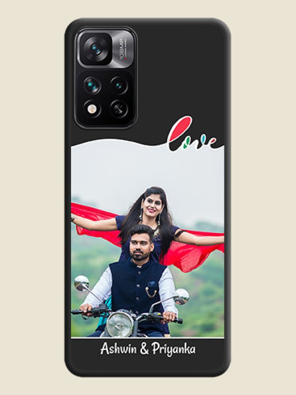 Custom Fall in Love Pattern with Picture on Photo on Space Black Soft Matte Mobile Case - Xiaomi 11I 5G