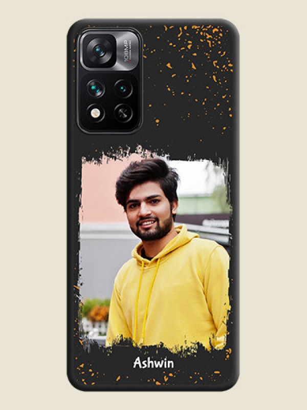 Custom Spray Free Design on Photo on Space Black Soft Matte Phone Cover - Xiaomi 11I 5G