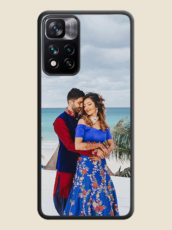 Custom Full Single Pic Upload On Space Black Personalized Soft Matte Phone Covers -Xiaomi 11I 5G