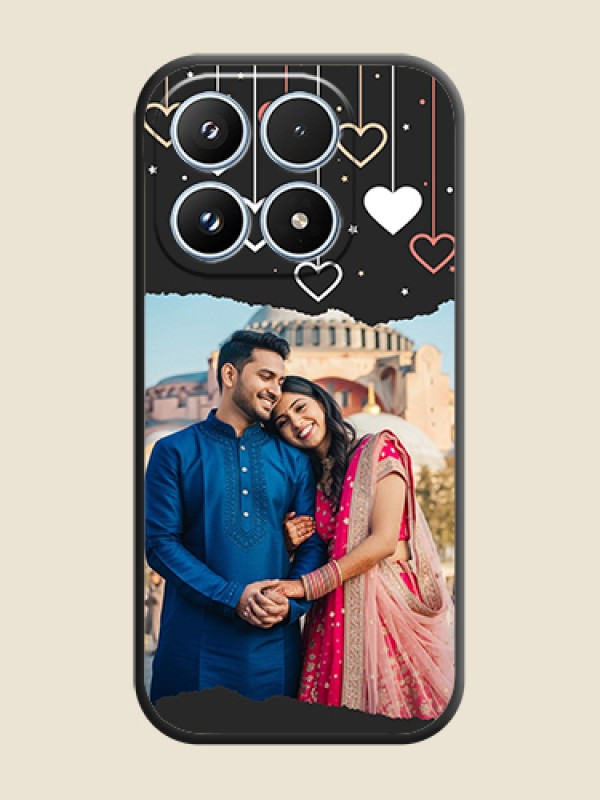 Custom Love Hangings with Splash Wave Picture On Space Black Custom Soft Matte Mobile Back Cover - Xiaomi 17 5G