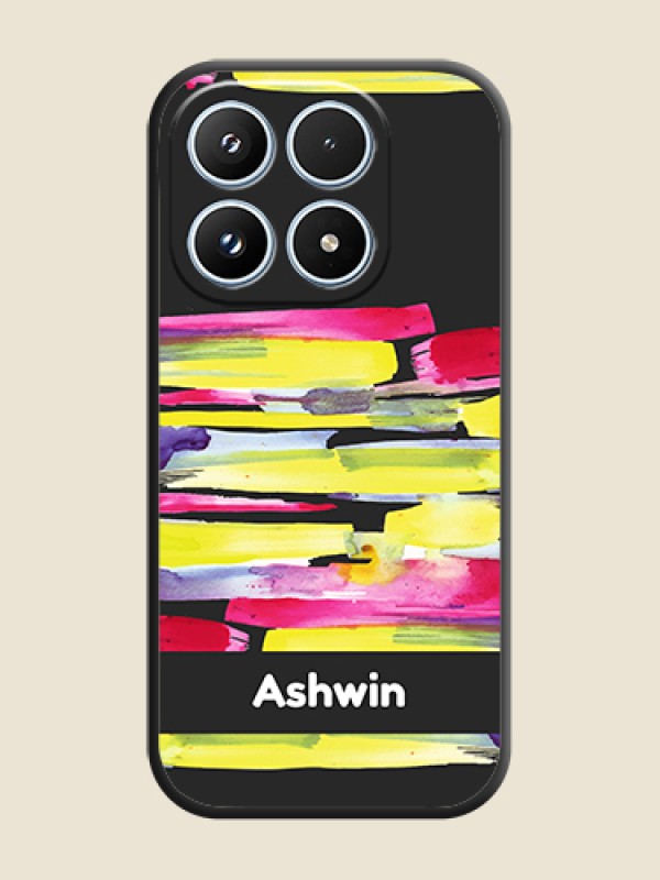 Custom Brush Coloured On Space Black Custom Soft Matte Mobile Back Cover - Xiaomi 17 5G