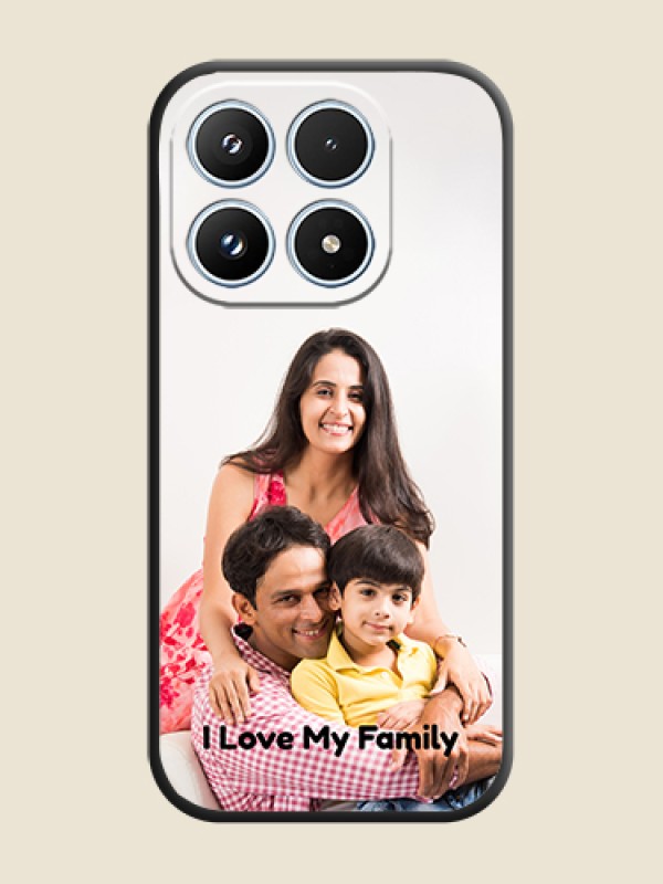 Custom Full Single Pic Upload With Text On Space Black Custom Soft Matte Mobile Back Cover - Xiaomi 17 5G