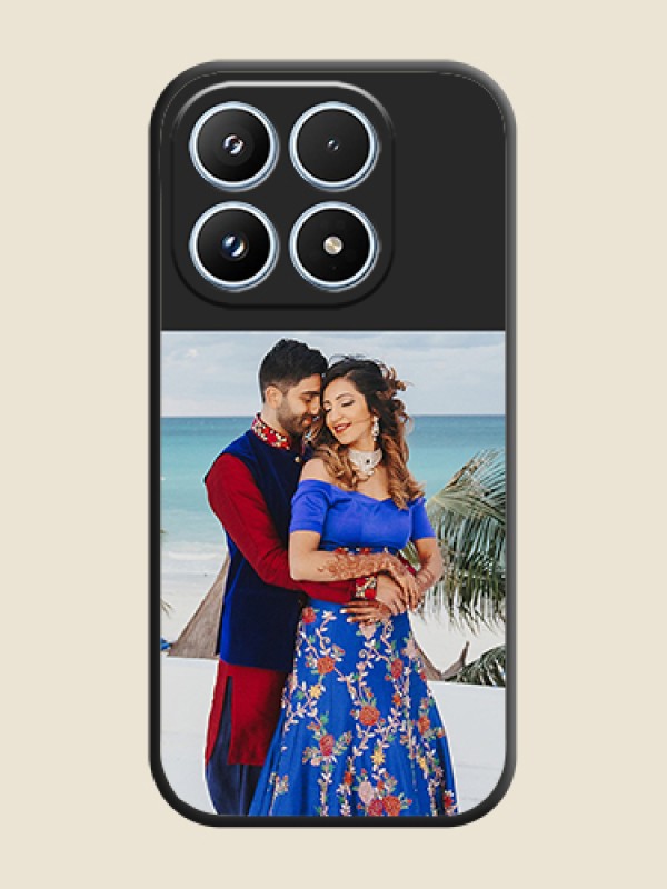 Custom Image Upload With Space Black Color On Custom Soft Matte Mobile Back Cover - Xiaomi 17 5G