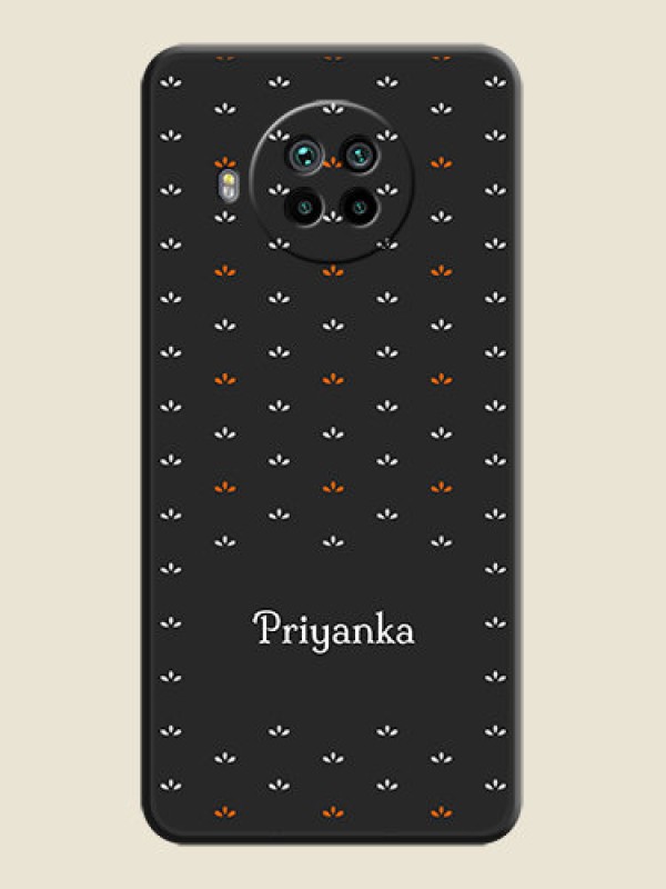 Custom Simple Pattern With Custom Text On Space Black Personalized Soft Matte Phone Covers -Xiaomi Mi 10I 5G