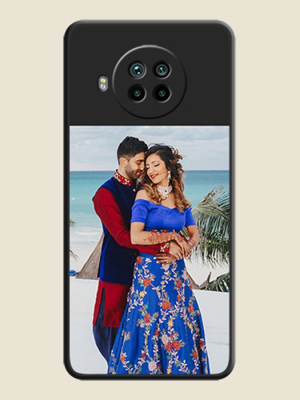 Custom Image Upload With Space Black Color On Custom Soft Matte Mobile Back Cover - Xiaomi Mi 10I 5G