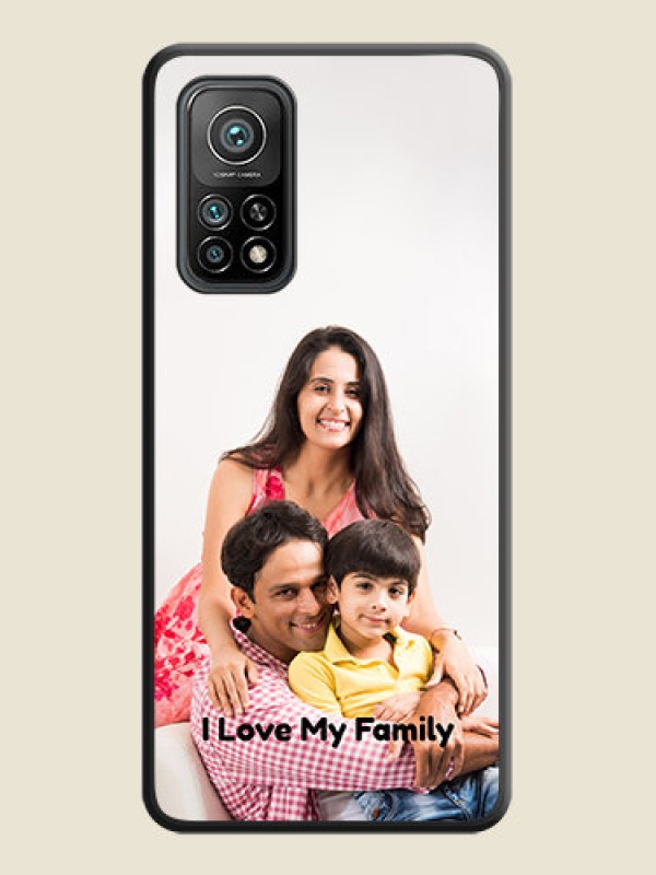 Custom Full Single Pic Upload With Text On Space Black Personalized Soft Matte Phone Covers -Xiaomi Mi 10T Pro