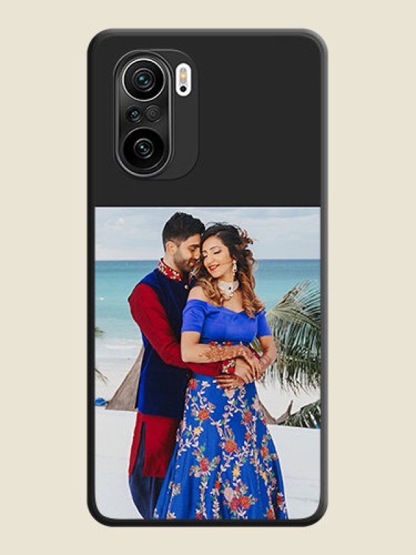 Custom Image Upload With Space Black Color On Custom Soft Matte Mobile Back Cover - Xiaomi Mi 11X Pro 5G