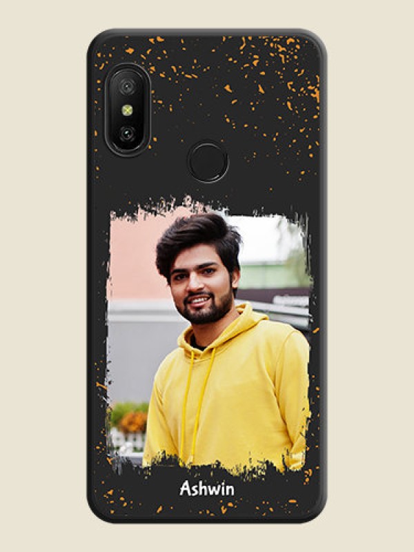 Custom Spray Free Design on Photo on Space Black Soft Matte Phone Cover - Mi A2 Lite