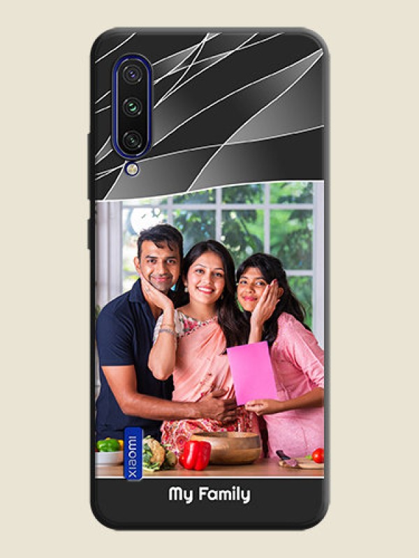 Custom Mixed Wave Lines - Photo on Space Black Soft Matte Mobile Cover - Mi A3