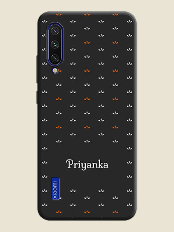 Custom Simple Pattern With Custom Text On Space Black Personalized Soft Matte Phone Covers -Xiaomi Mi A3