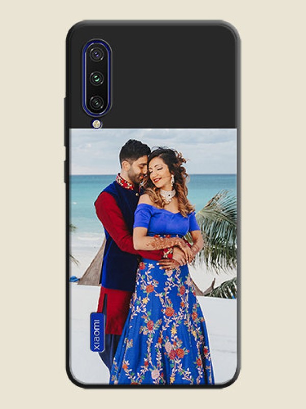 Custom Image Upload With Space Black Color On Custom Soft Matte Mobile Back Cover - Xiaomi Mi A3