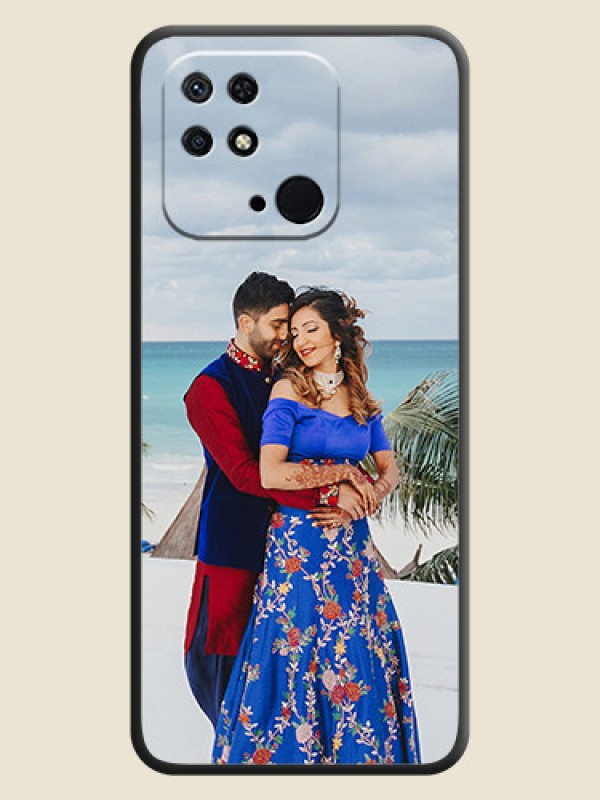 Custom Full Single Pic Upload On Space Black Personalized Soft Matte Phone Covers -Xiaomi Redmi 10 Power