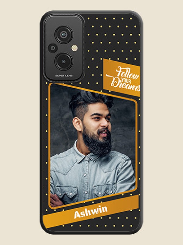 Custom Follow Your Dreams with White Dots on Space Black Custom Soft Matte Phone Cases - Xiaomi Redmi 11 Prime 4G