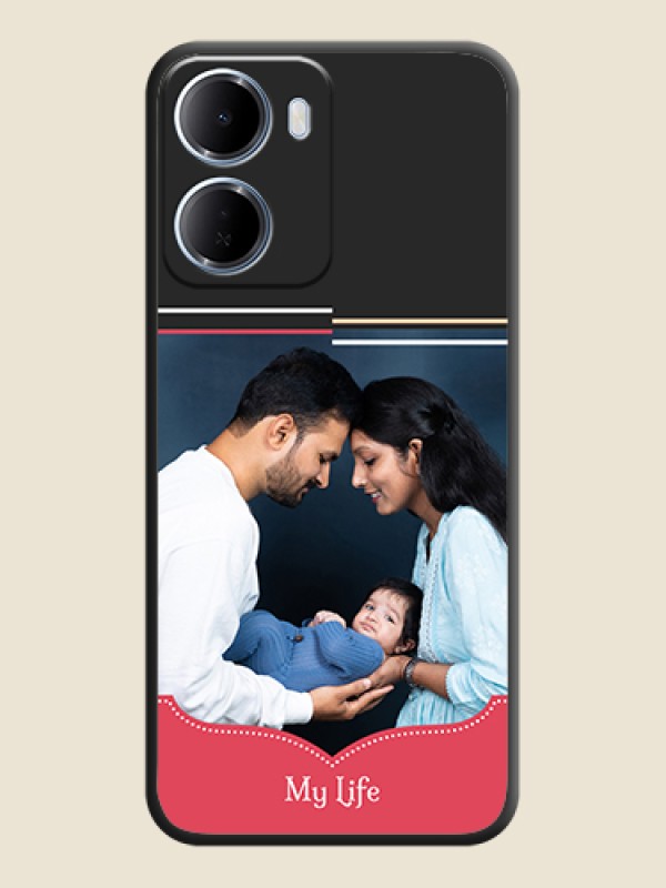 Custom Classic Plain Design with Name On Space Black Custom Soft Matte Mobile Back Cover - Xiaomi Redmi 15A 5G