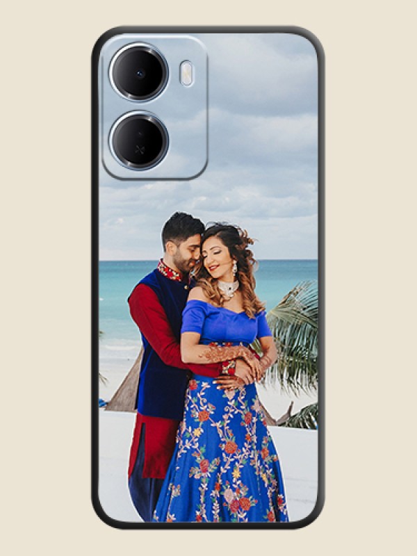 Custom Full Single Pic Upload On Space Black Custom Soft Matte Mobile Back Cover - Xiaomi Redmi 15A 5G