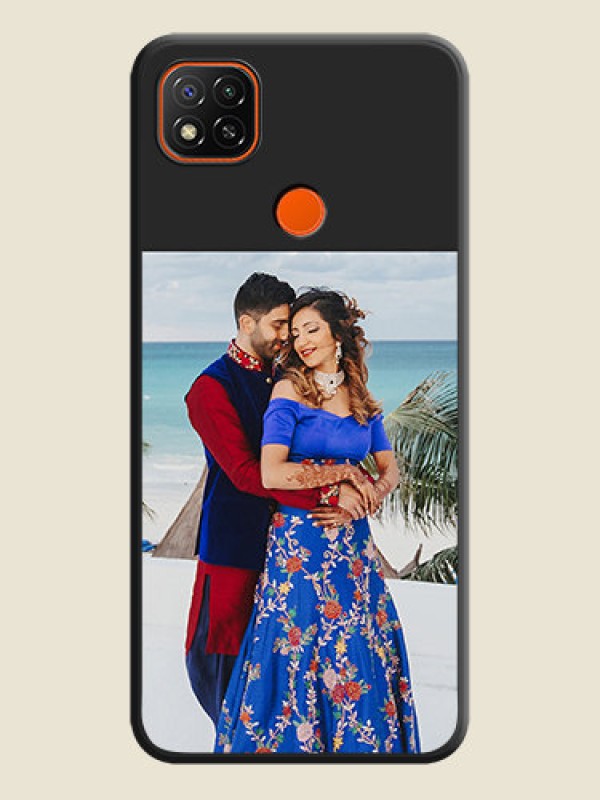 Custom Image Upload With Space Black Color On Custom Soft Matte Mobile Back Cover - Xiaomi Redmi 9