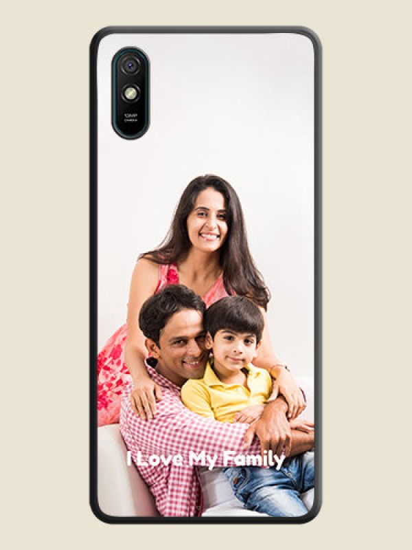 Custom Full Single Pic Upload With Text On Space Black Personalized Soft Matte Phone Covers -Xiaomi Redmi 9A Sport