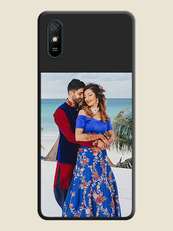 Custom Image Upload With Space Black Color On Custom Soft Matte Mobile Back Cover - Xiaomi Redmi 9A Sport