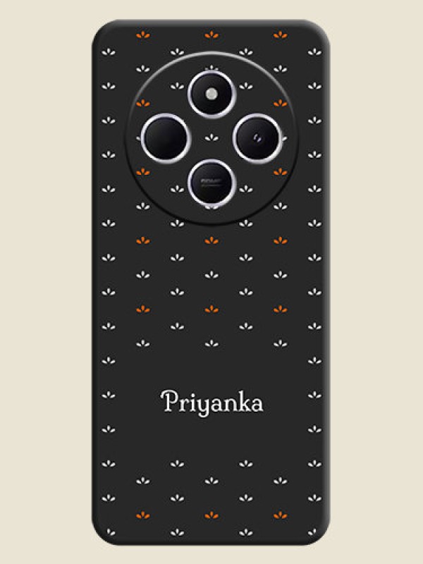 Custom Simple Pattern With Custom Text On Space Black Custom Soft Matte Mobile Back Cover - Xiaomi Redmi A4 5G