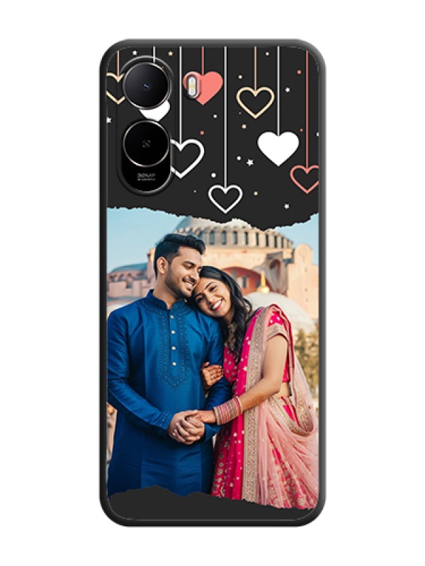 Custom Love Hangings with Splash Wave Picture On Space Black Custom Soft Matte Mobile Back Cover - Xiaomi Redmi A7 Pro 5G