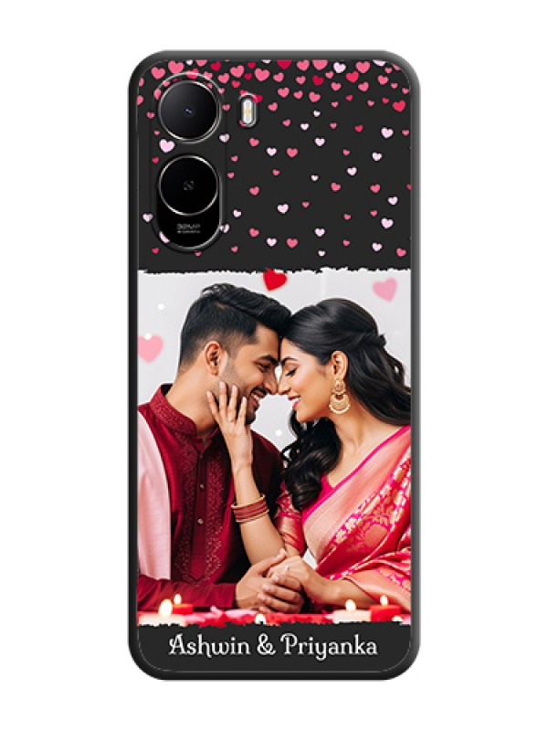 Custom Fall in Love with Your Partner on Photo On Space Black Custom Soft Matte Mobile Back Cover - Xiaomi Redmi A7 Pro 4G