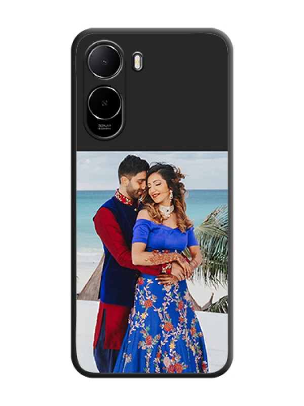 Custom Image Upload With Space Black Color On Custom Soft Matte Mobile Back Cover - Xiaomi Redmi A7 Pro 4G