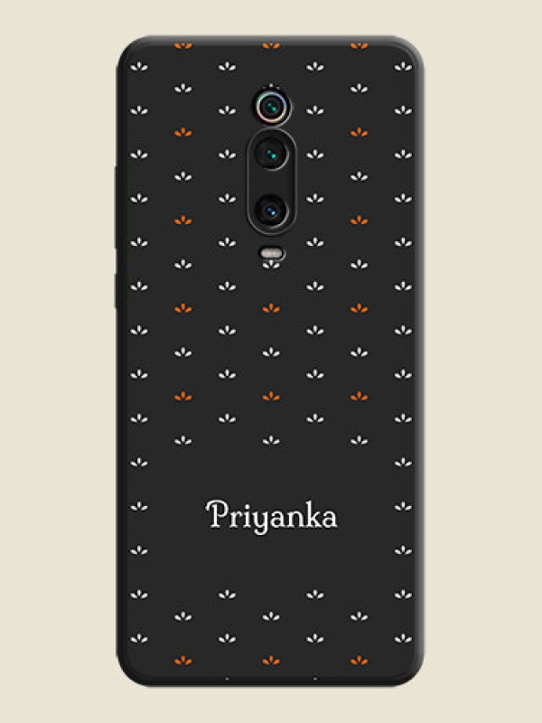 Custom Simple Pattern With Custom Text On Space Black Personalized Soft Matte Phone Covers -Xiaomi Redmi K20 Pro