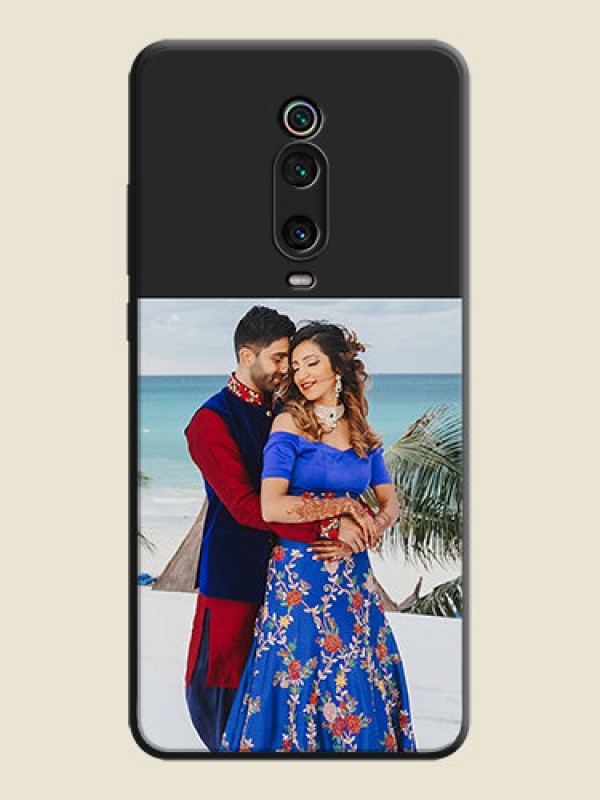 Custom Image Upload With Space Black Color On Custom Soft Matte Mobile Back Cover - Xiaomi Redmi K20 Pro