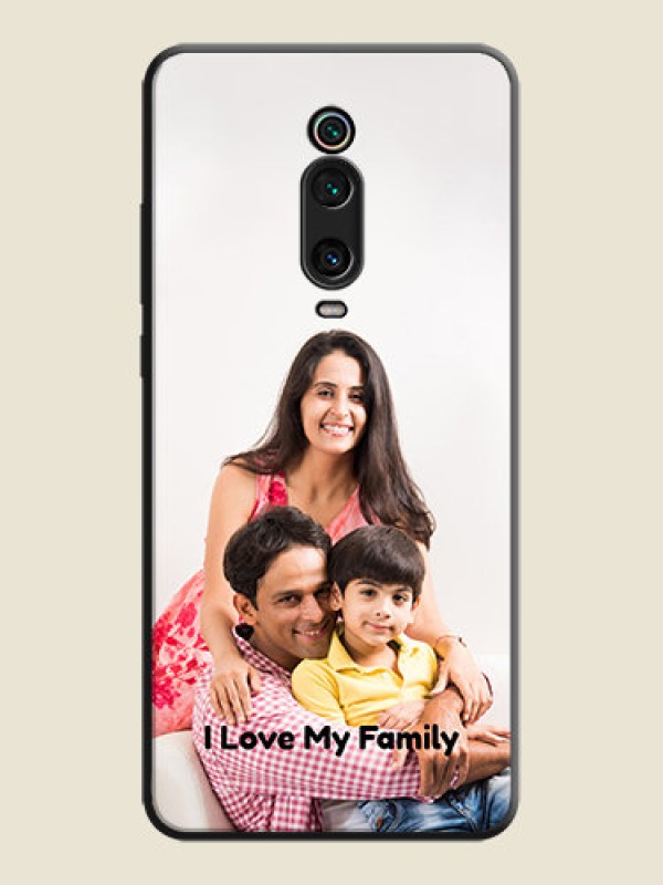 Custom Full Single Pic Upload With Text On Space Black Personalized Soft Matte Phone Covers -Xiaomi Redmi K20