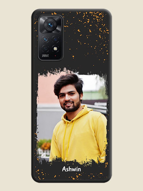 Custom Spray Free Design on Photo on Space Black Soft Matte Phone Cover - Redmi Note 11 Pro 5G