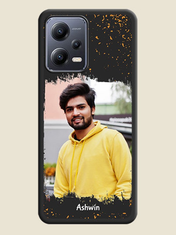 Custom Spray Free Design on Photo on Space Black Soft Matte Phone Cover - Xiaomi Redmi Note 12 5G