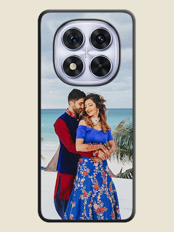 Custom Full Single Pic Upload On Space Black Custom Soft Matte Mobile Back Cover - Redmi Note 14 Pro 5G