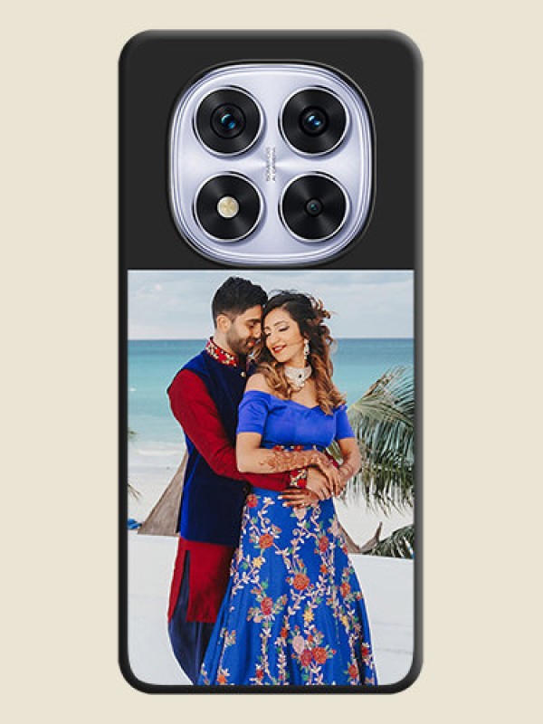Custom Image Upload With Space Black Color On Custom Soft Matte Mobile Back Cover - Xiaomi Redmi Note 14 Pro 5G