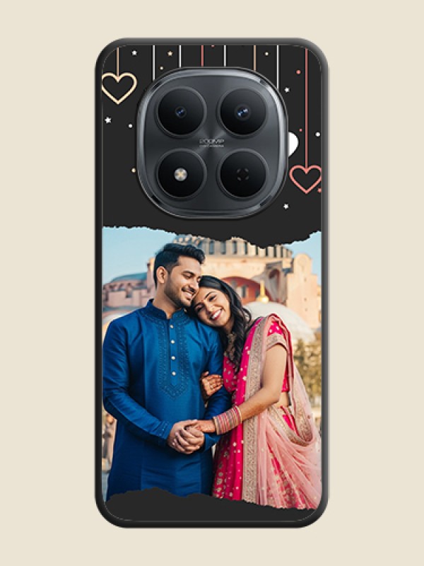 Custom Love Hangings with Splash Wave Picture On Space Black Custom Soft Matte Mobile Back Cover - Xiaomi Redmi Note 15 Pro 5G